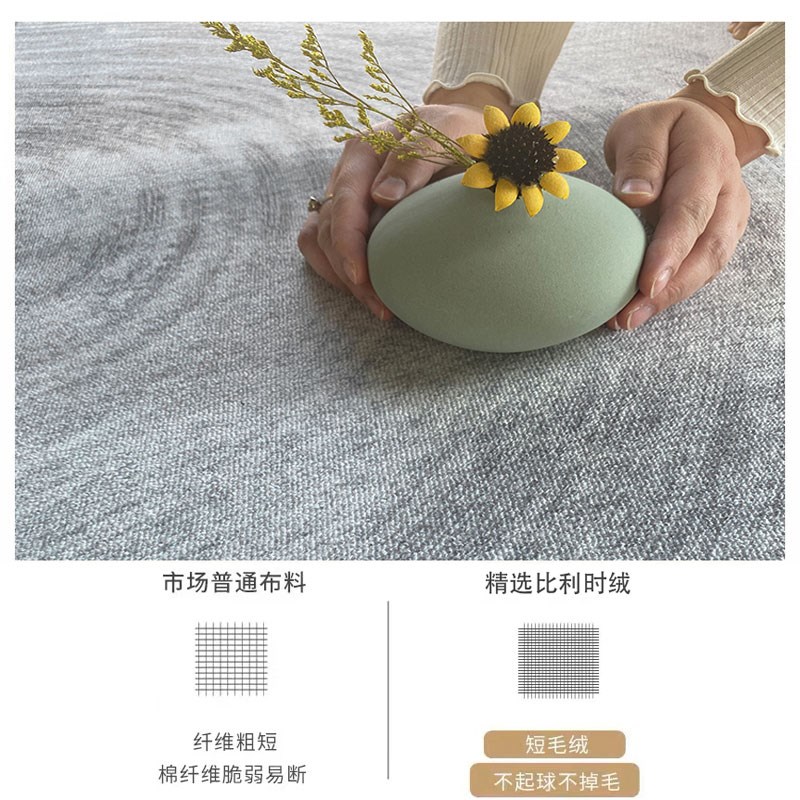 轻奢复古高级客厅地毯家用卧室沙发茶几毯新款北欧风耐脏进门地垫