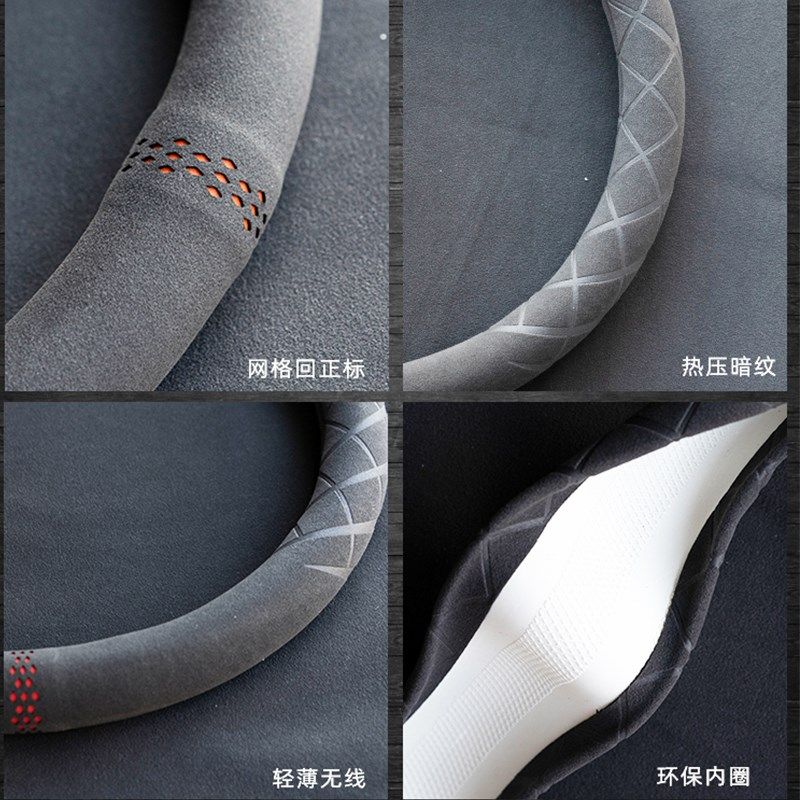 货车大车翻毛皮方向盘套38 42 45 47cm卡车客车公交冬天冬季把套
