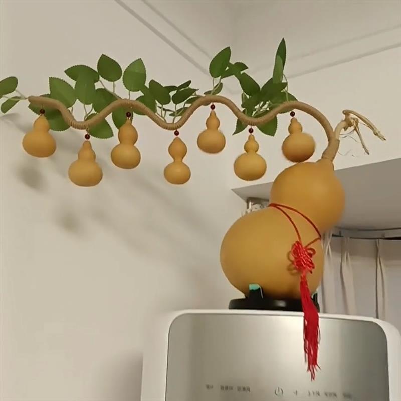七个葫芦娃天然葫芦摆件客厅办公室卧室祈福发财手工招财编织葫芦