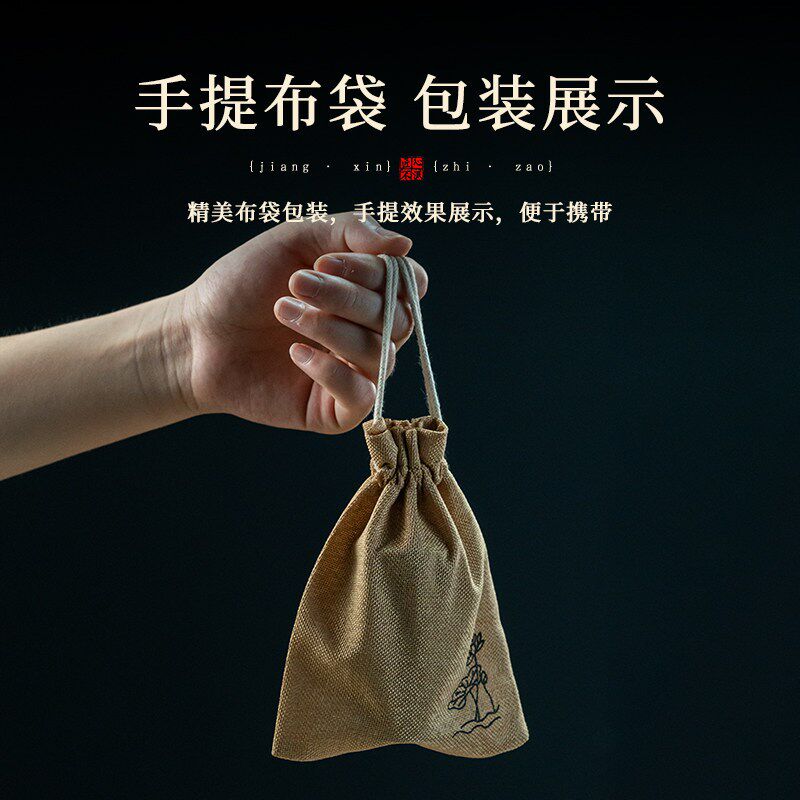 便携香炉苏工色纯黄铜旅行装随身香筒香薰炉小巧精致熏香盒檀香炉