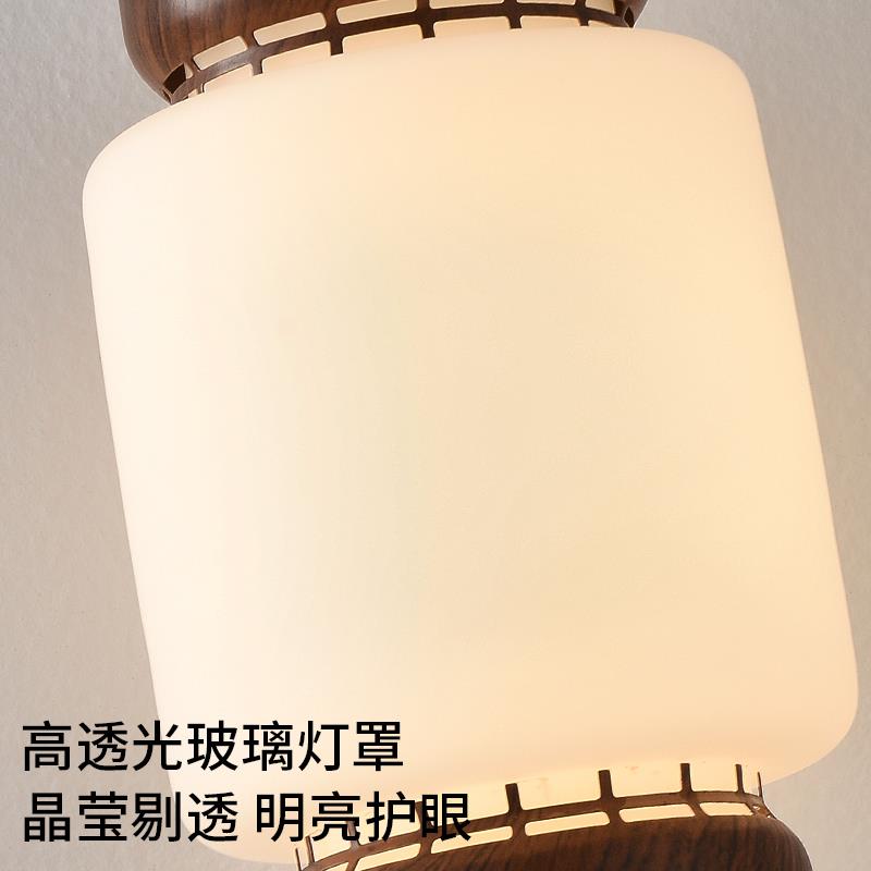 宋氏美学升降吊灯卧室书房铝制亚克力灯罩可调节高度LED床头吊灯