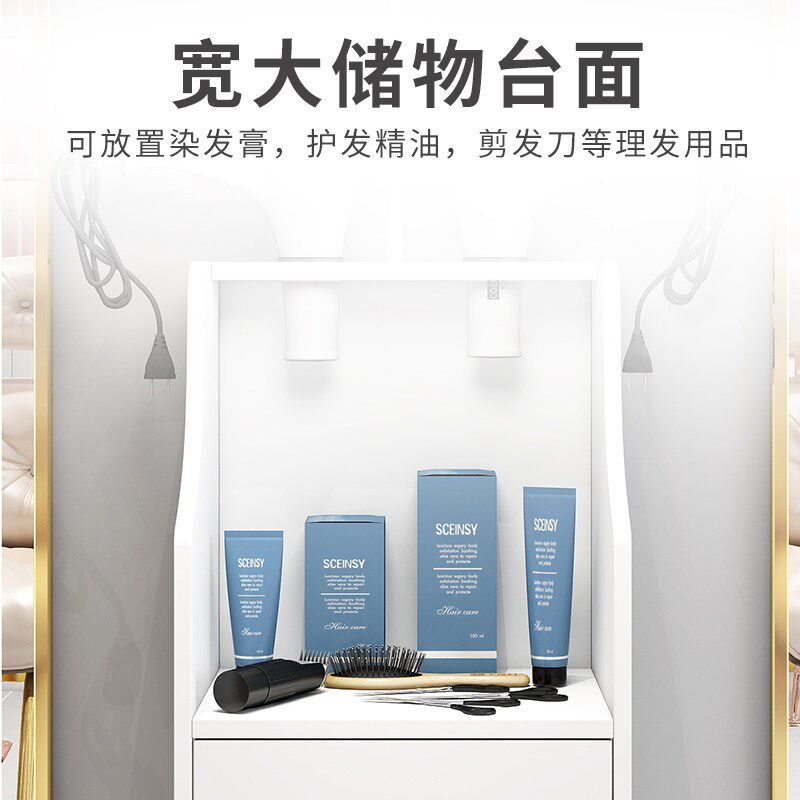理髲店工具柜美发店镜台剪发柜美容院小推车发廊专用吹风机置物架