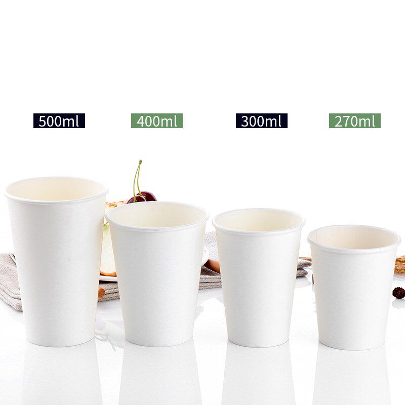90口径网红奶茶杯500ml一次性纸杯带盖700cc热饮商用1000只装定制