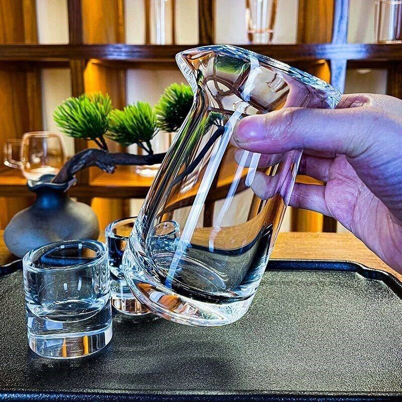 天然原石水晶公道杯功夫茶具分茶器豪华高档水晶玻璃公道杯