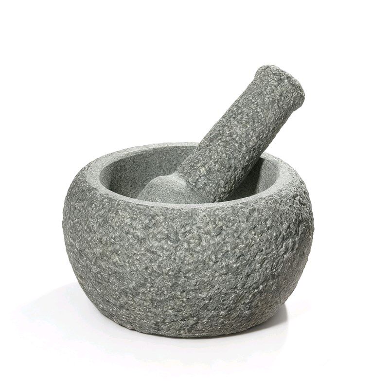 老式青石天然石臼手动捣蒜器捣辣椒家用捣米研磨器石盅捣碎器石舂
