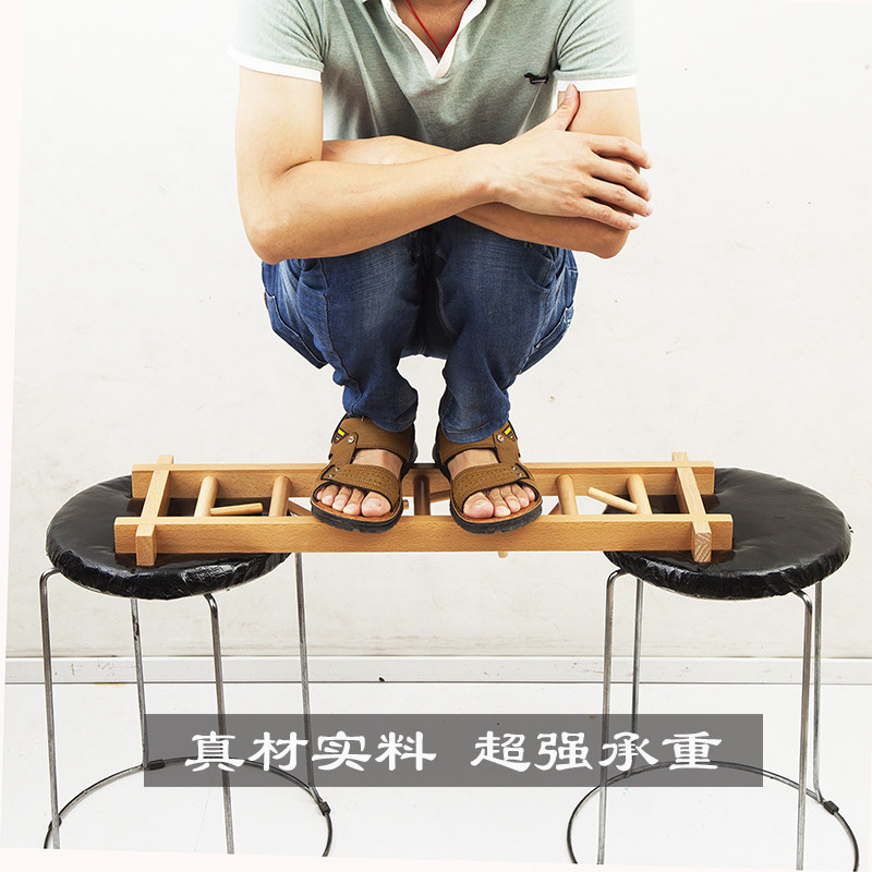 卧室挂衣架衣服挂钩挂包架墙壁挂钩一排钩木制长条墙上衣帽钩实木