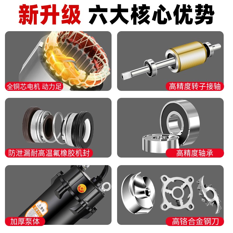 家用小型220v高扬程污水泵抽粪泥浆切割式抽水潜水排污泵380V三相
