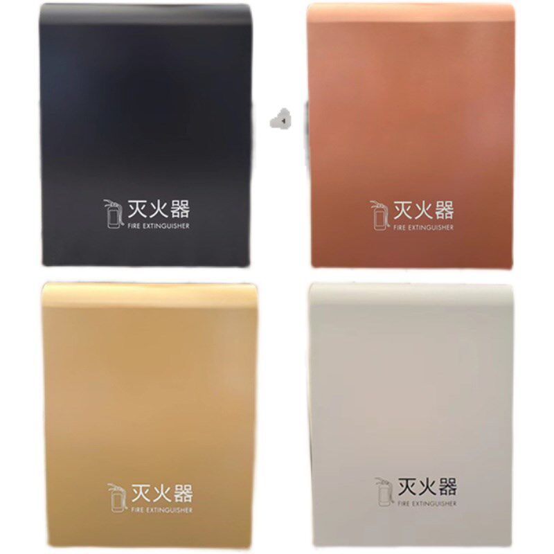 定制不锈钢灭火器2支装箱支架高端商场消防落地器材陈列箱包邮