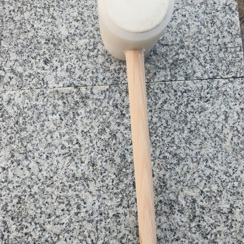 木柄白色橡皮锤加胶套锤 橡胶锤子 橡胶榔头安装锤地板瓷砖橡胶锤