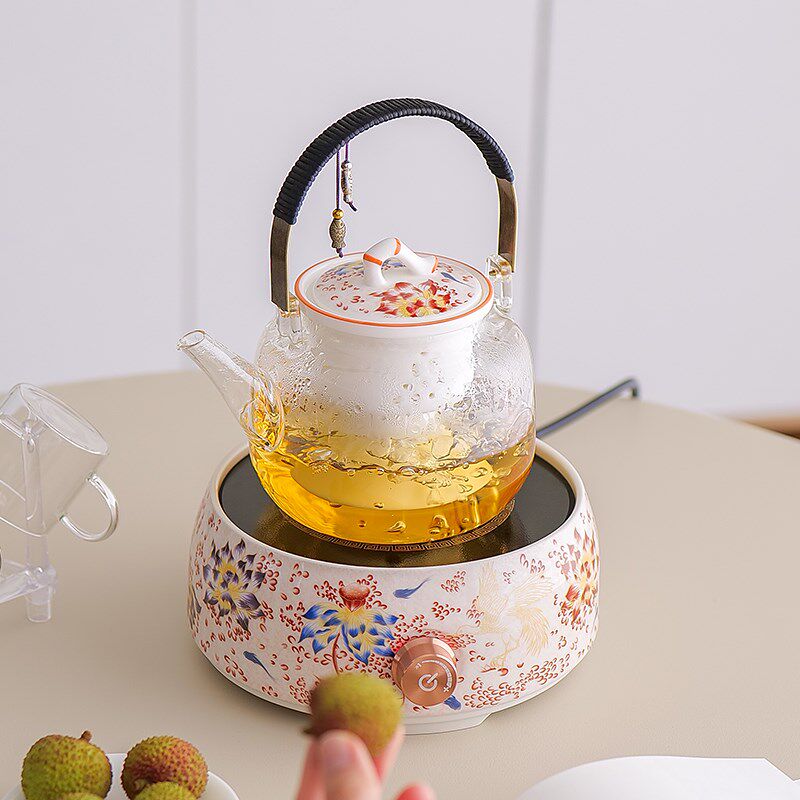 电陶炉玻璃煮茶壶煮茶器小型高端电磁炉烧水泡茶家用煮茶壶电热炉