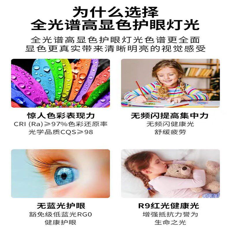 全光谱护眼led软灯带条恒流超亮客厅卧室吸顶灯吊风扇灯三色变光图片