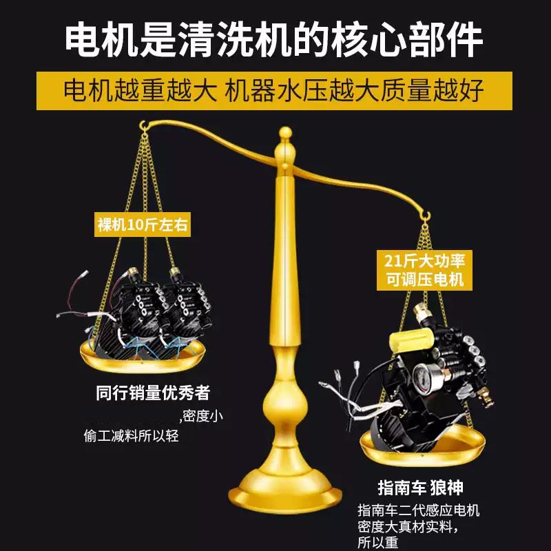指南车洗车机青龙高压水泵小型家用220v大功率便携刷车机洗车神器