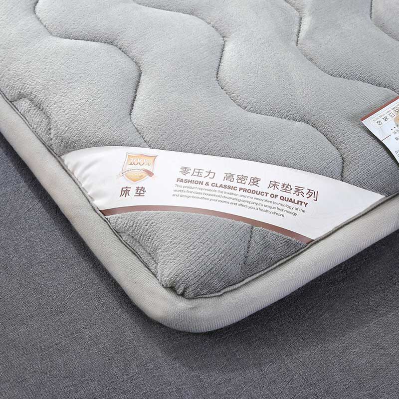 法兰绒加厚硬质棉床垫 床褥榻榻米垫宿舍双人1.8米床褥垫5厘米厚