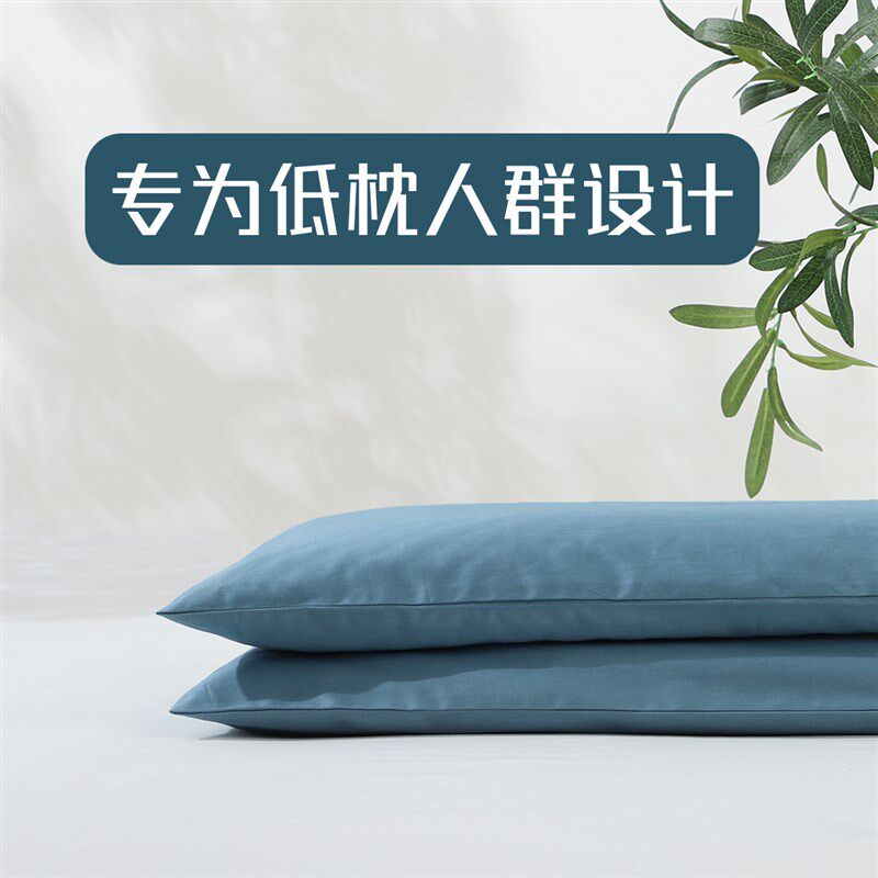 全决明子低枕护颈椎男成人儿童家用平枕助睡眠硬枕头枕芯超矮薄枕