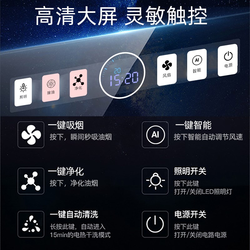 油烟净化一体机商用 带除味商场油烟净化器包过环保 油烟机大吸力