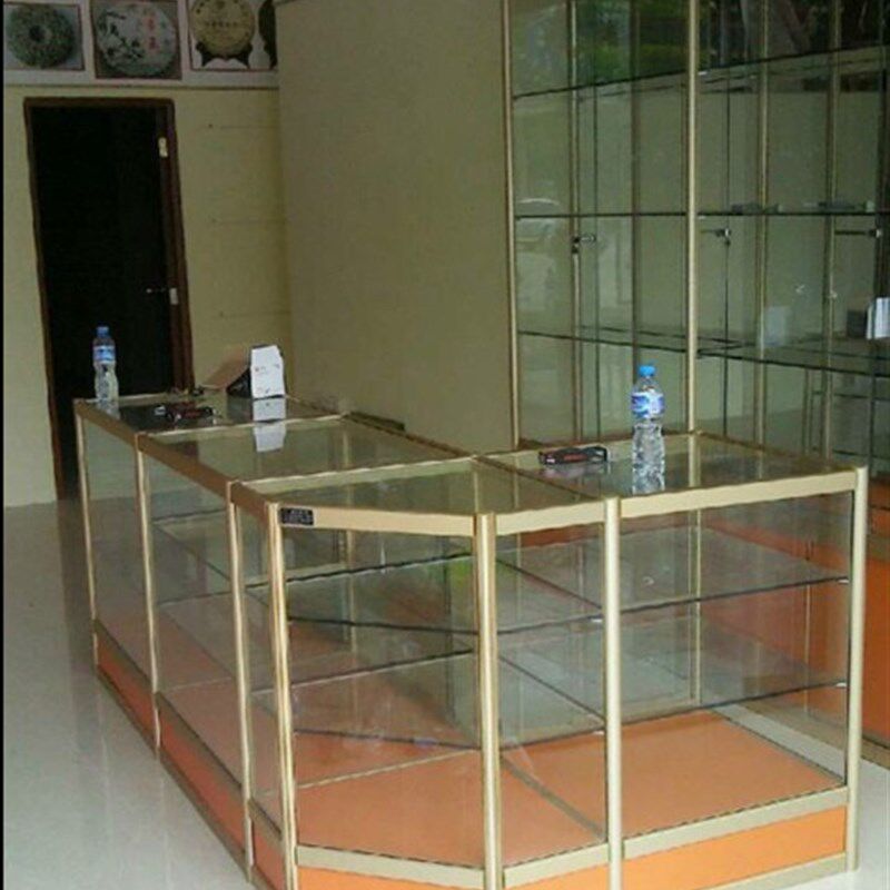 精品礼品展示柜/商场货架/便利店货架/玻璃货架/五角展示柜