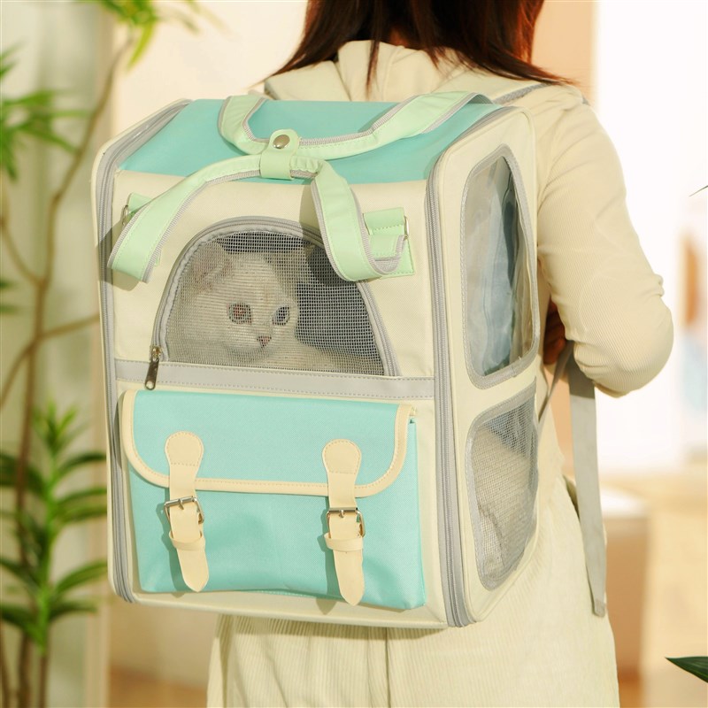 猫包外出便携透气不闷热大容量双肩手提背包装猫宠物坐车神器狗狗