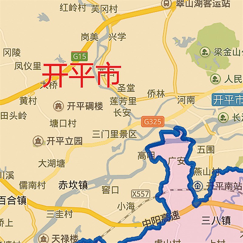 2026新款江门市地图客厅办公室挂图高清防水墙壁装饰实物推荐定制