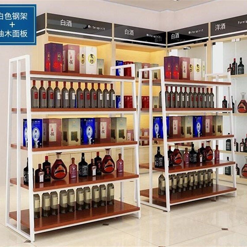 超市货架展示架商场端头柜置物架多功能鞋店鞋架样品陈列柜中岛柜