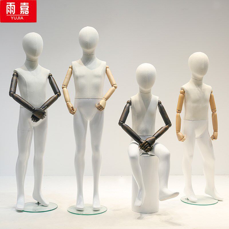 儿童模特展示架童装服装男女童装店橱窗陈列道具假人偶台小孩全身