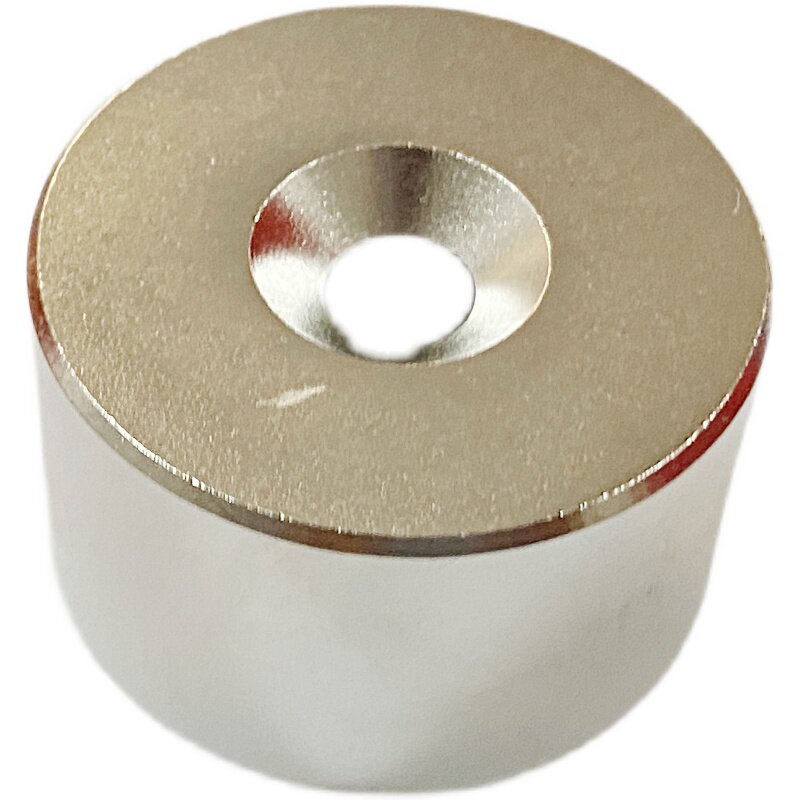 包邮磁铁强磁钕铁硼圆形带孔强磁铁50X30mm-10打捞强磁吸铁石
