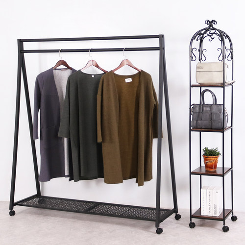 简约服装架落地式挂衣架婚纱架服装店衣服展示架货架带轮子包邮