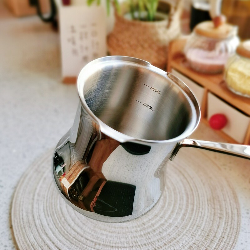 高颜值 304不锈钢单柄迷你小奶锅调料热奶咖啡宝宝副食品电磁炉明