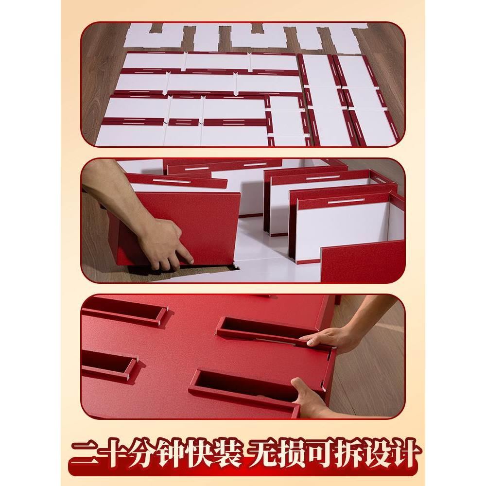 立体喜字落地超大囍字卡扣摆件充气订婚房布置结婚礼装饰kt板农村