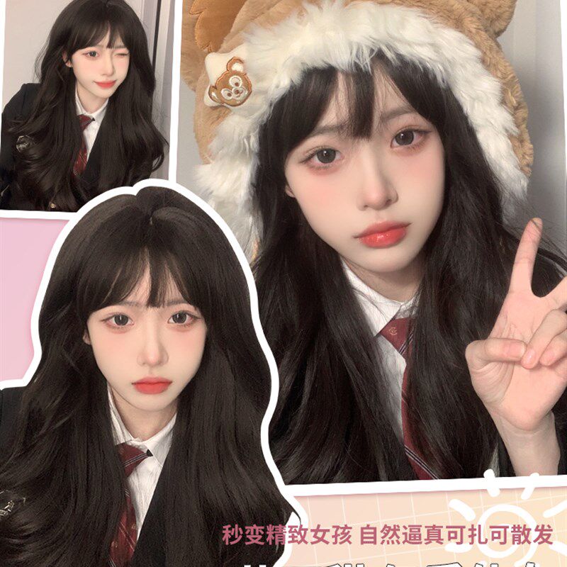 哼唧 假发女长发大波浪长卷发全头套女lolita假发自然网红假发套