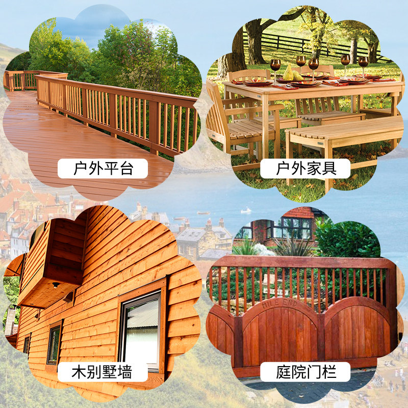 切瑞西全效浓缩木油 防腐耐候木油 木蜡油清油户外木器漆油漆18升