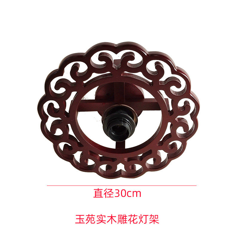 中式小吊灯实木园形陶瓷灯玻璃过道阳台走道灯楼道灯玄关卧室吊灯