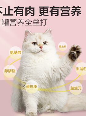 宠幸白肉猫罐头主食罐幼猫成猫湿粮猫条猫咪营养增肥发腮鸡肉零食
