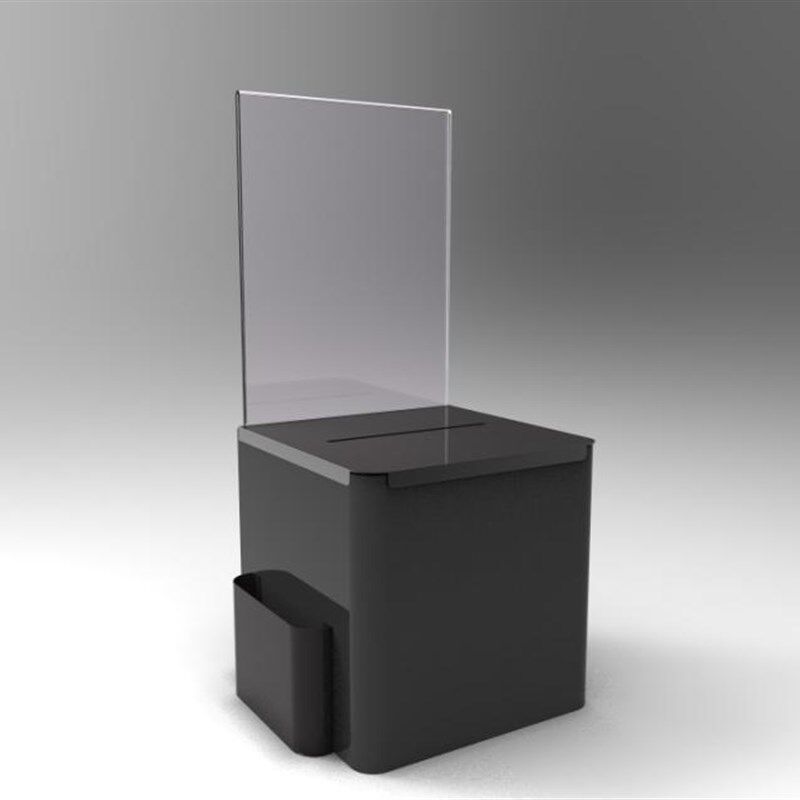 铁质投票箱信报箱建议箱捐款箱意见箱建议信件箱黑色侧袋挂墙带锁