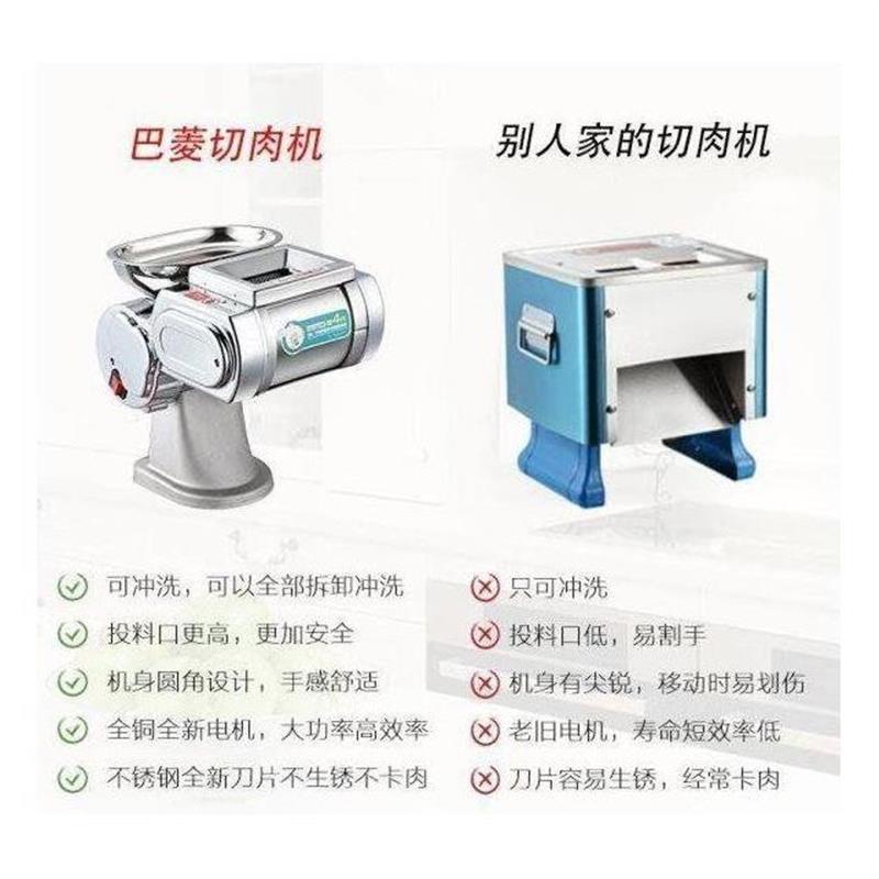 实惠商用切片机肉沫机全自动切肉机不锈钢切粒机电动切丝机多功能