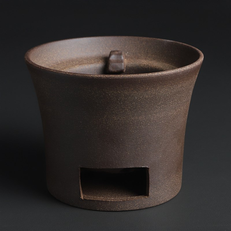 粗陶煮茶炉炭火炉子围炉煮茶室内陶炉老式煮茶器复古风家用煮茶壶