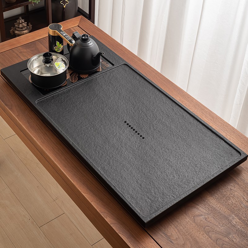 乌金石茶盘套装全自动烧水一体石头茶台整块天然2026新款家用茶具