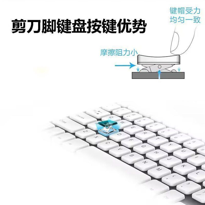 无线2.4G迷你触摸板键盘 静音便携 家用办公商务小键盘 无线键盘