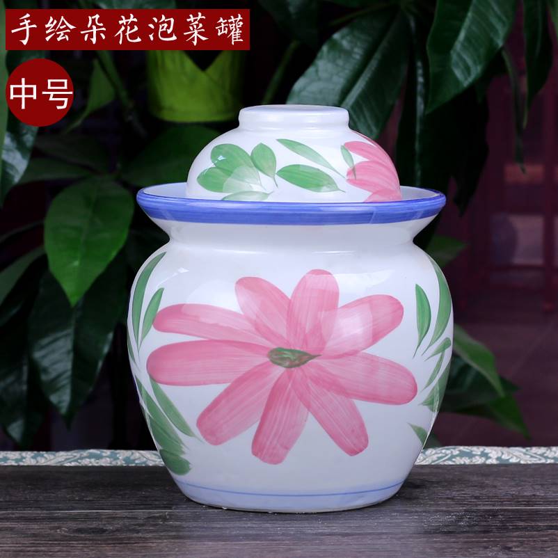 泡菜坛子家用土陶陶瓷四川大小号加厚带盖酸菜坛子老式瓦罐腌菜坛