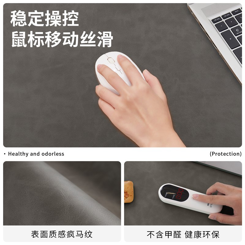 折边护腕办公桌垫工位笔记本电脑桌垫键盘鼠标垫超大号桌布防污