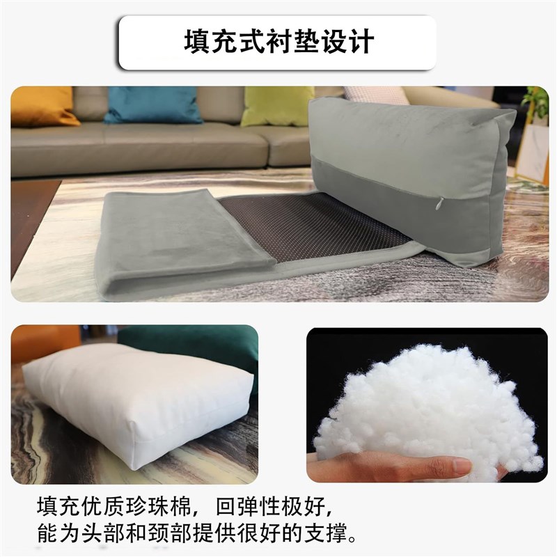 沙发头枕可调节颈部支撑专用可固定午睡靠枕加装客厅脖子护颈枕头