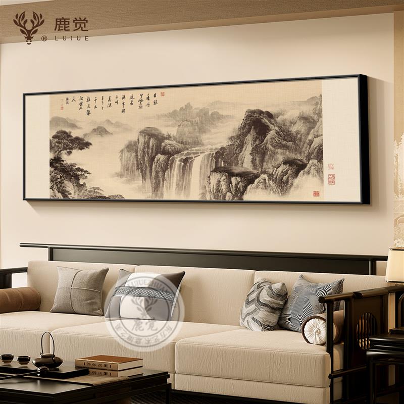 喜上眉梢客厅装饰画宋氏美学沙发背景墙挂画新中式卧室床头花鸟画图片