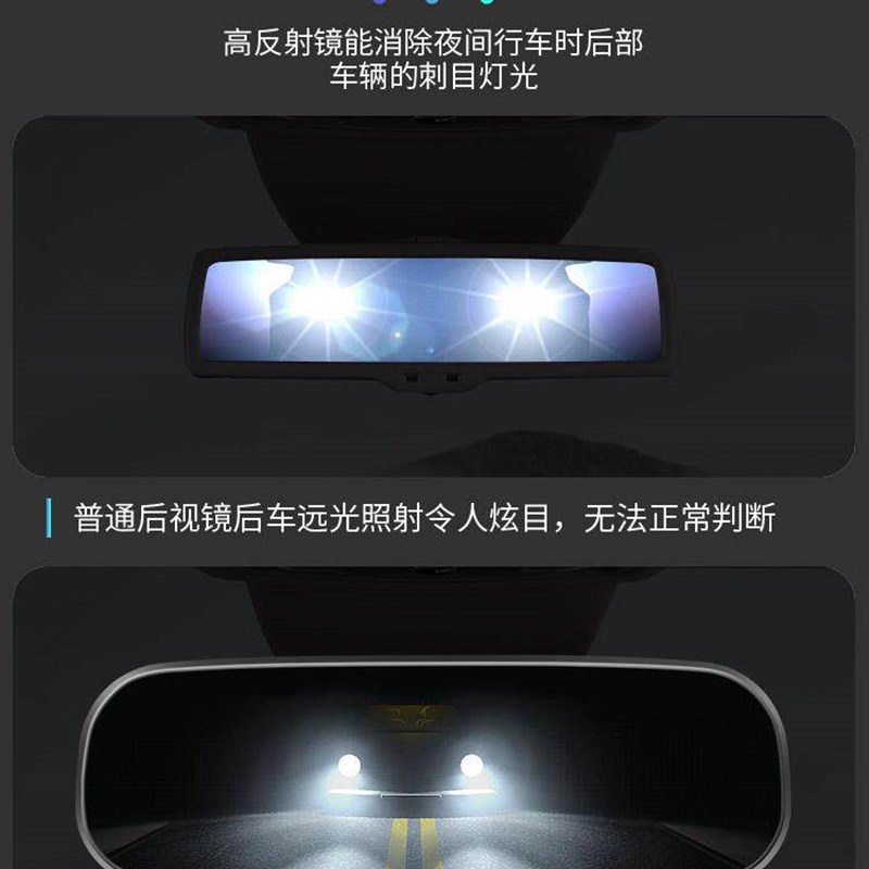 电动三轮车后视镜四轮车通用倒车镜电瓶车内视镜子室内吸盘反光镜