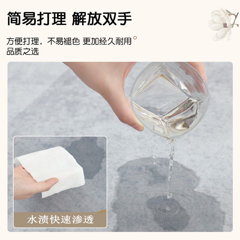 圆桌桌布圆形中式桌垫台面加厚消音扑克桌面牌垫子麻将桌打牌桌布
