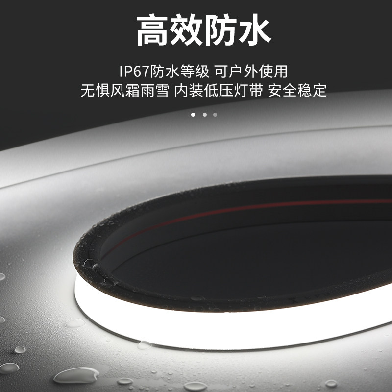 led柔性硅胶灯带美国台湾110V嵌入式线形灯超亮客厅吊顶暗槽灯条