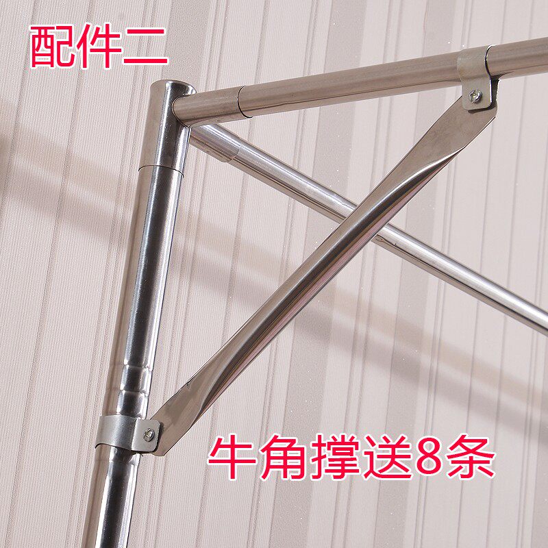 定制蚊帐支架杆 单买加厚三通不锈钢架宫廷蚊帐架子杆子1.5/1.8m