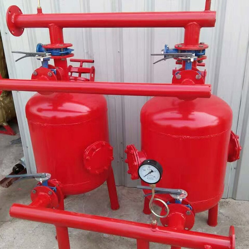 钢制砂石过滤器 农用钢制砂石过滤器 滴喷灌首部过滤自动冲洗设备