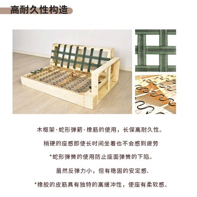 友澳小户型客厅布艺沙发双人豆腐块沙发两用沙发网红款同步出口版