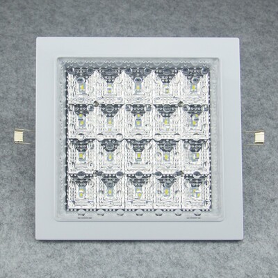 方形开孔17x17LED厨卫灯嵌入式20cm厨房灯吸顶灯卫生间吊顶灯暗装