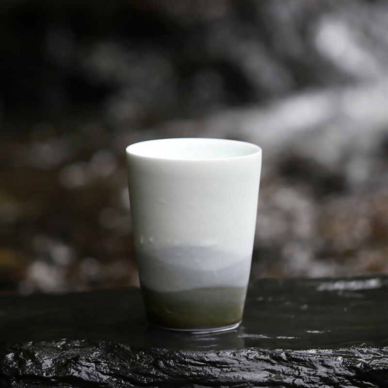 山水间远山景德镇陶瓷杯水杯女男杯子家用简约中国风创意情侣对杯