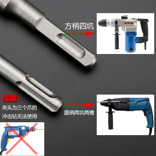 电锤墙壁空调水管打洞开孔器穿墙空心钻水泥扩孔器干打钻头套装